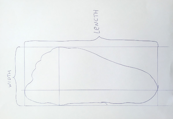 measuring foot width and length how